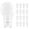Luxrite A19 LED Light Bulbs 9W (60W Equivalent) 800LM 2700K Warm White Dimmable GU24 Base 16-Pack LR21460-16PK - alternate 1